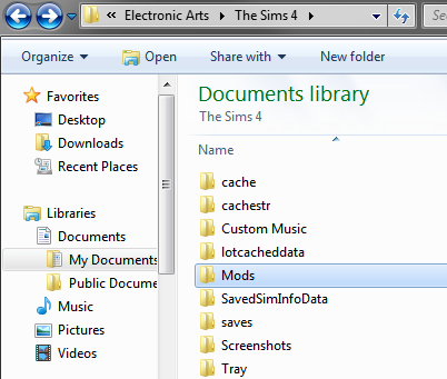 the sims 4 mod folder resource.cfg download