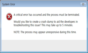 Wow this application has encountered a critical error что делать