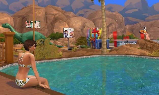 can sims swim in ponds