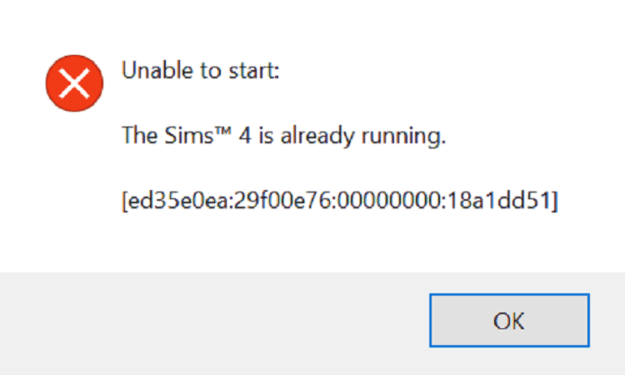 fix Sims 4 is Already Running error