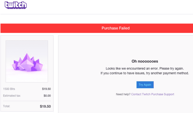 Error When Purchasing Bits Using Paypal Fix Twitch