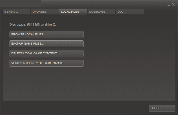 Verify Integrity of Game Files Steam