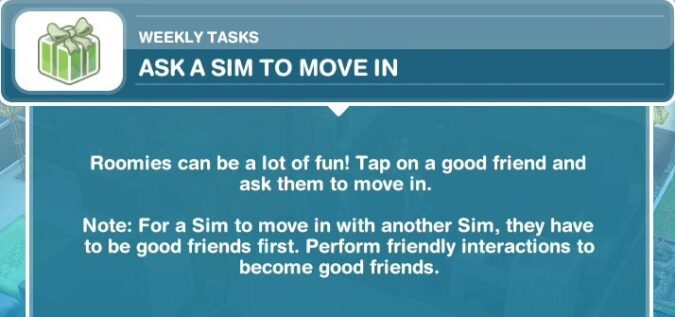 ask a sim to move in sims 4