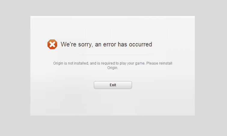 fix origin is not installed error