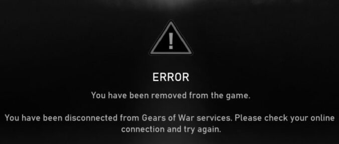gears of war 5 removed from game error