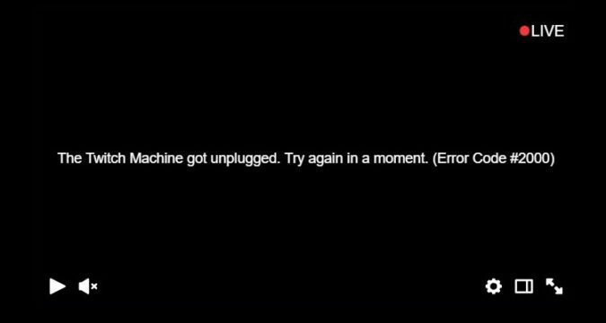 fix Twitch Machine Got Unplugged error