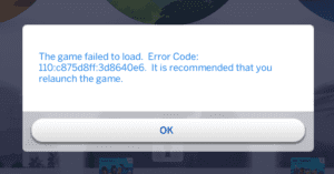 sims 4 error loading. missing dll