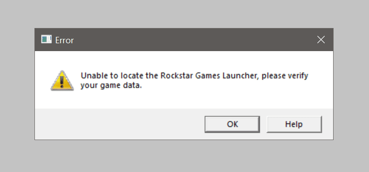 unable to locate the rockstar game launcher