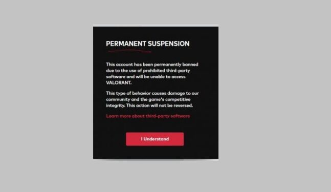 valorant permanent suspension penalty
