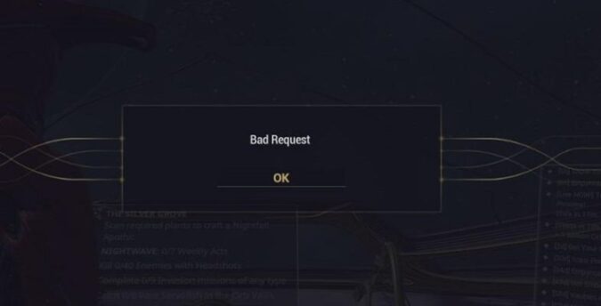 fix Twitch bad request errors