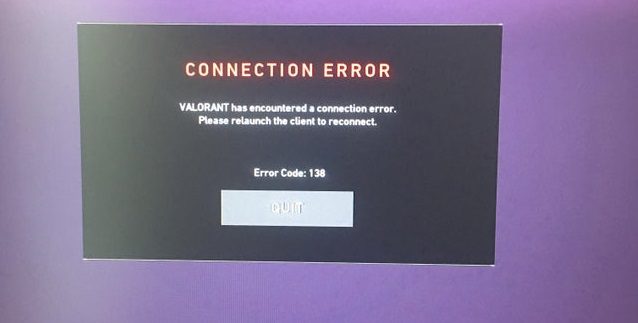 nomachine error is 138 connection timed out