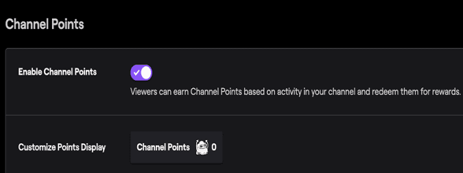 twitch enable channel points