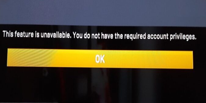 fix NBA 2K feature is unavailable you do not have required account privileges