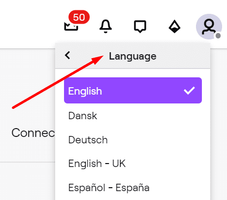 change language twitch