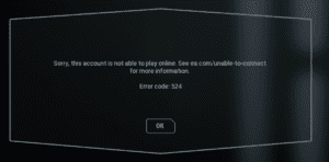 ea battlefront 2 error code 524