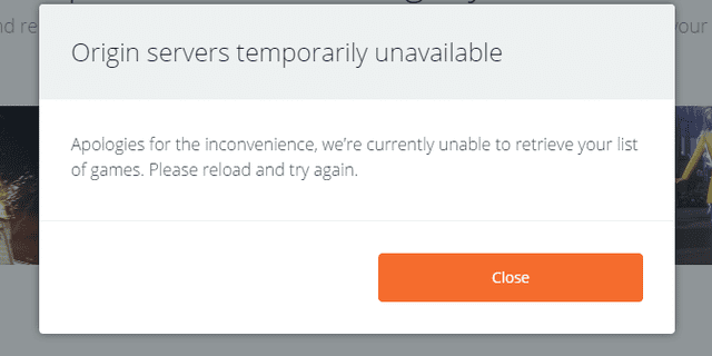 fix origin servers temporarily unavailable