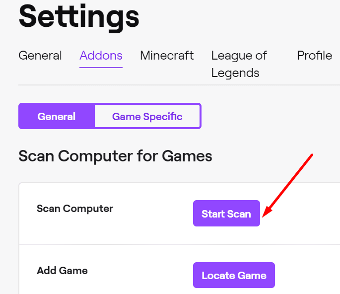 twitch scan computer for games