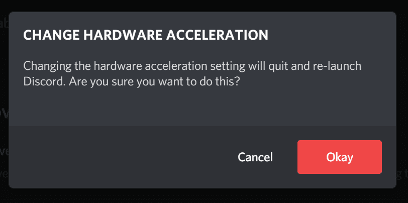 change hardware acceleration discord