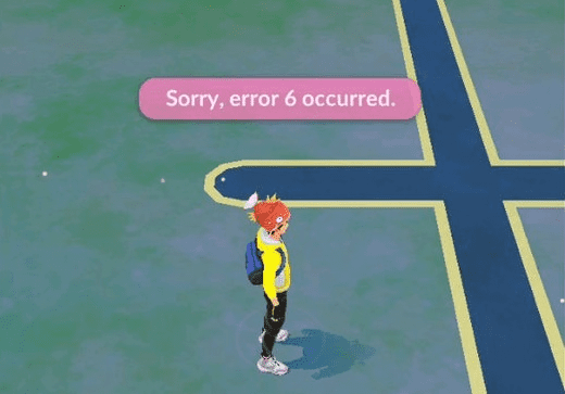 fix Pokemon Go Error 6