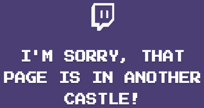 twitch that page is in another castle