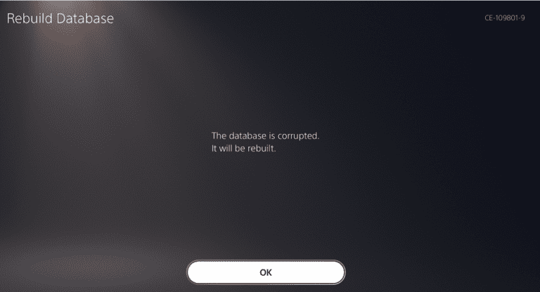 How to Fix PS5 Database Is Corrupted Error