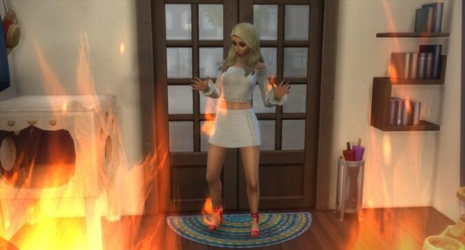 sims 4 how to put out fire
