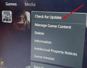 How do I manually update PS5 games?