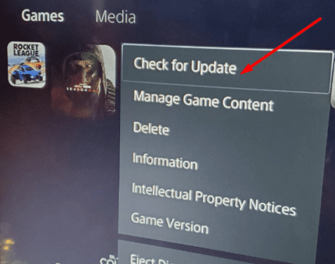 ps5 manually check for updates