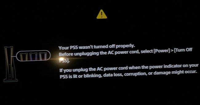 ps5-wasnt-turned-off-properly-error
