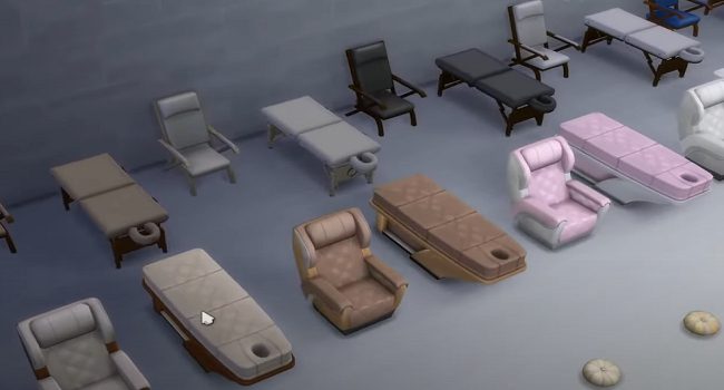 Sims 4 Spa Day Brings Portable Massage Tables And Chairs