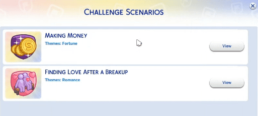 sims-challenge-scenarios