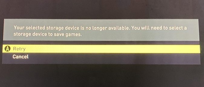 your-selected-storage-device-is-no-longer-available-fifa