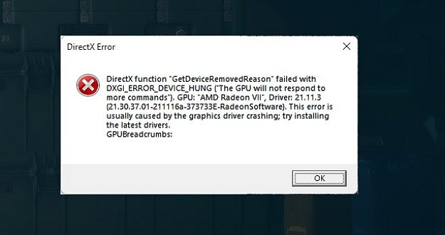Fix Getdeviceremovedreason Directx Error