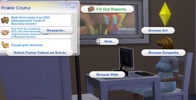 Sims 4: How to fill out reports in the Business career