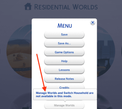 Sims-4-Manage-Worlds-and-Switch-Households-are-not-available-in-this-mode