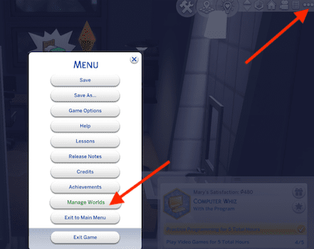 Sims-4-Manage-Worlds-option