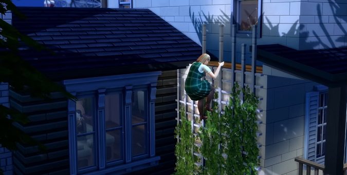 Sims-4-sneak-out-trellis-ladder