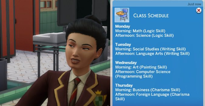 Sims-4-High-School-Class-Schedule