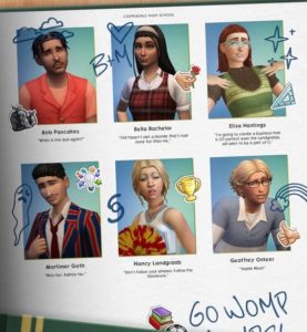 sims 4 high school years yearbook