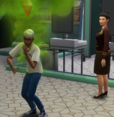 Sims-4-Mei-Prescott-watching-Sim-die-of-stink-capsule