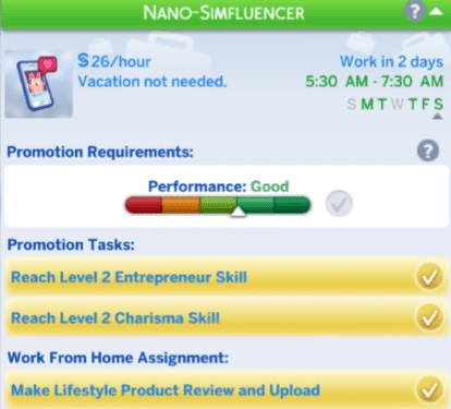 Sims-4-Nano-Simfluencer-career