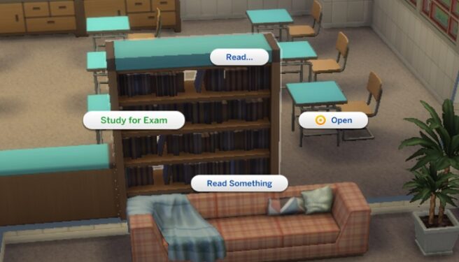Sims-4-Study-for-Exam-bookshelf