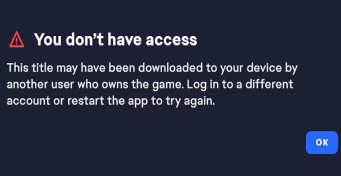EA-App-you-dont-have-access
