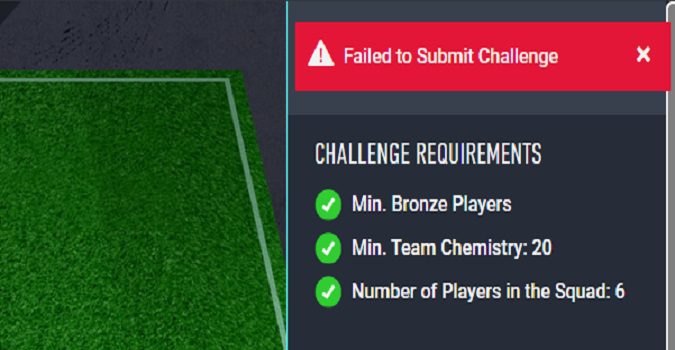 How to fix the 'failed to submit challenge' SBC error in FIFA 23