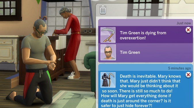 The Sims 4 How To Trigger Death By Overexertion