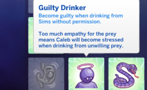 sims 4 how to make vampire drink