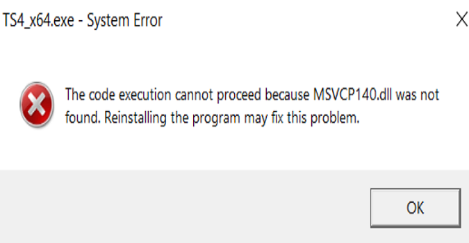 The-Sims-4-code-execution-cannot-proceed