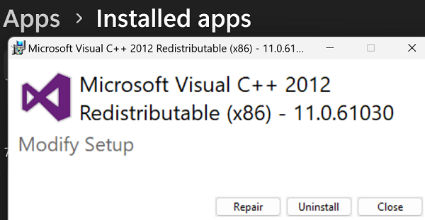 Repair-Microsoft-Visual-C++