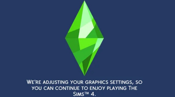 Why is The Sims 4 adjusting graphics settings on its own?