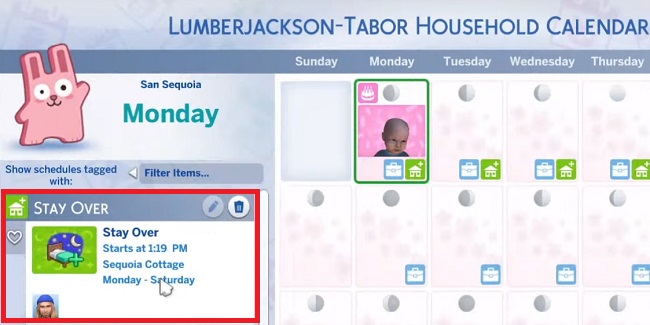 The-Sims-4-check-temporary-stay-calendar